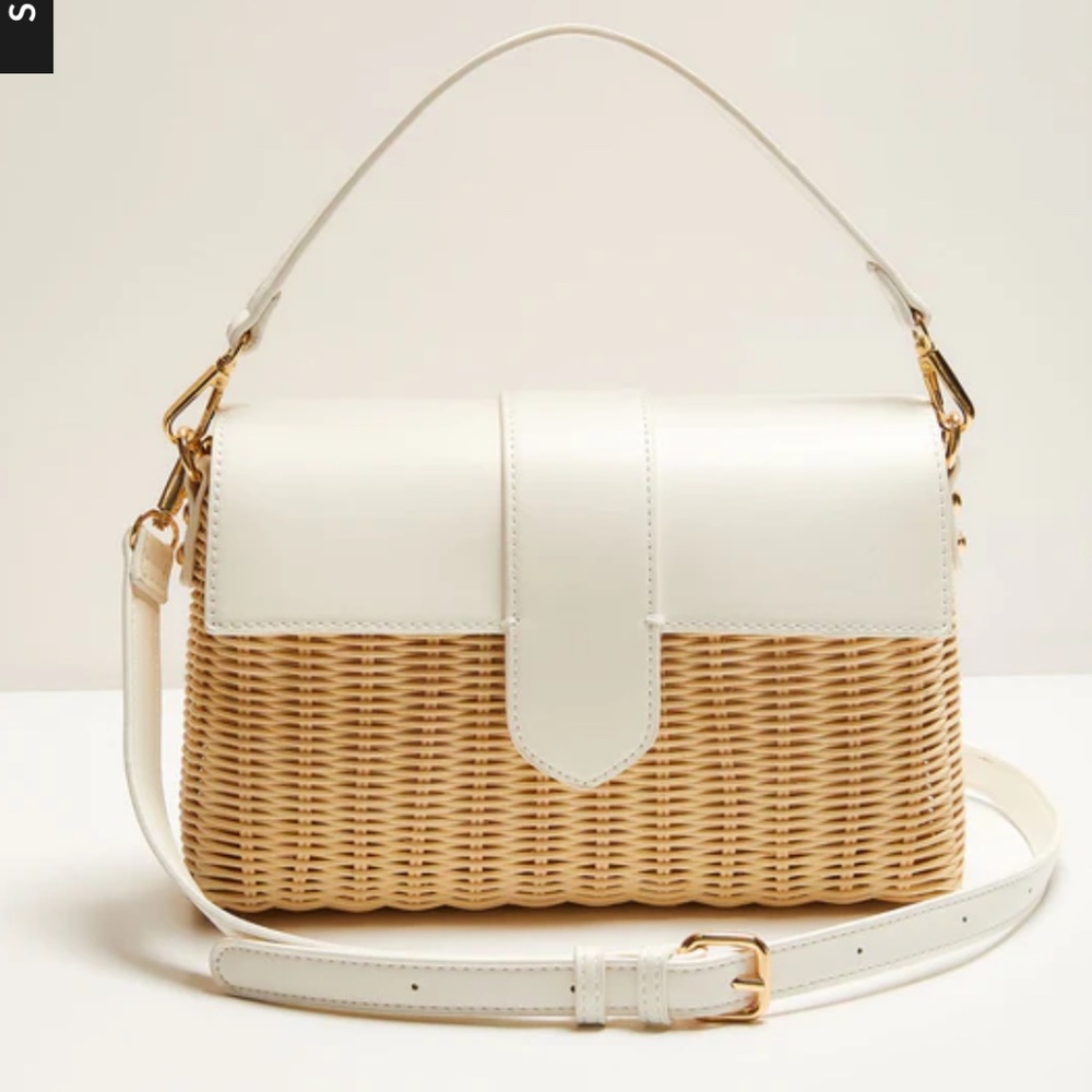 BRAND NEW White/Woven Handbag